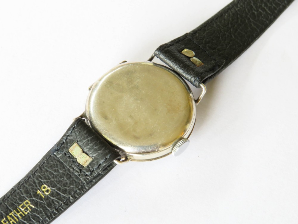 Antique silver trench watch, 1917 View V
