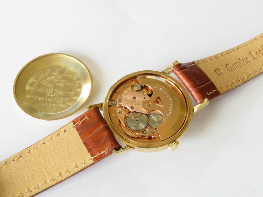 Gents 9ct gold Omega automatic wrist watch, 1966 View III