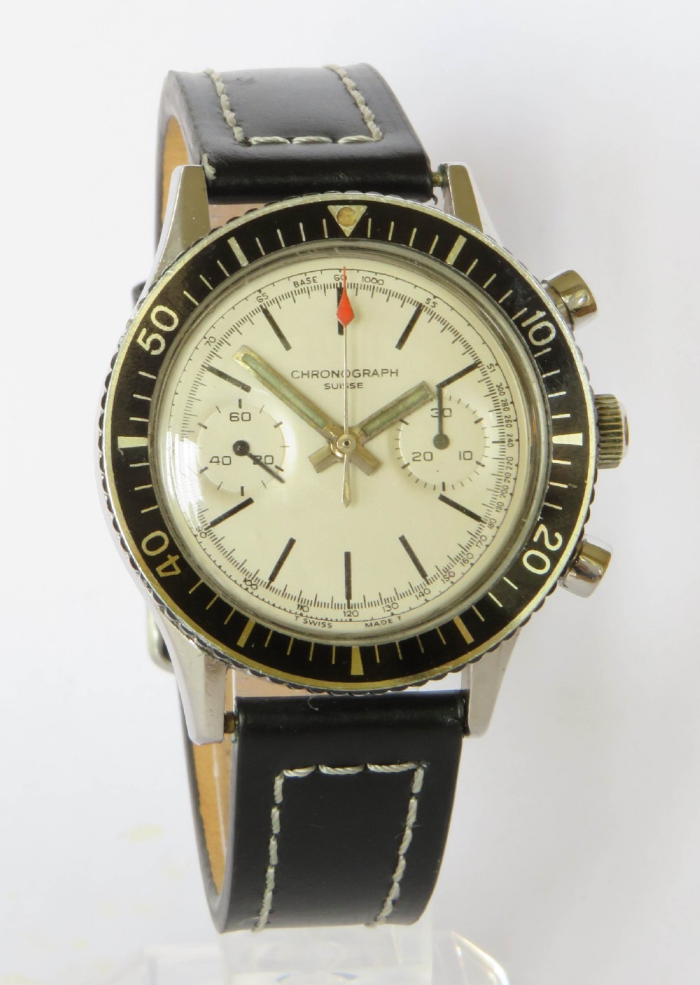 1960s Landeron diver’s style chronograph watch View II
