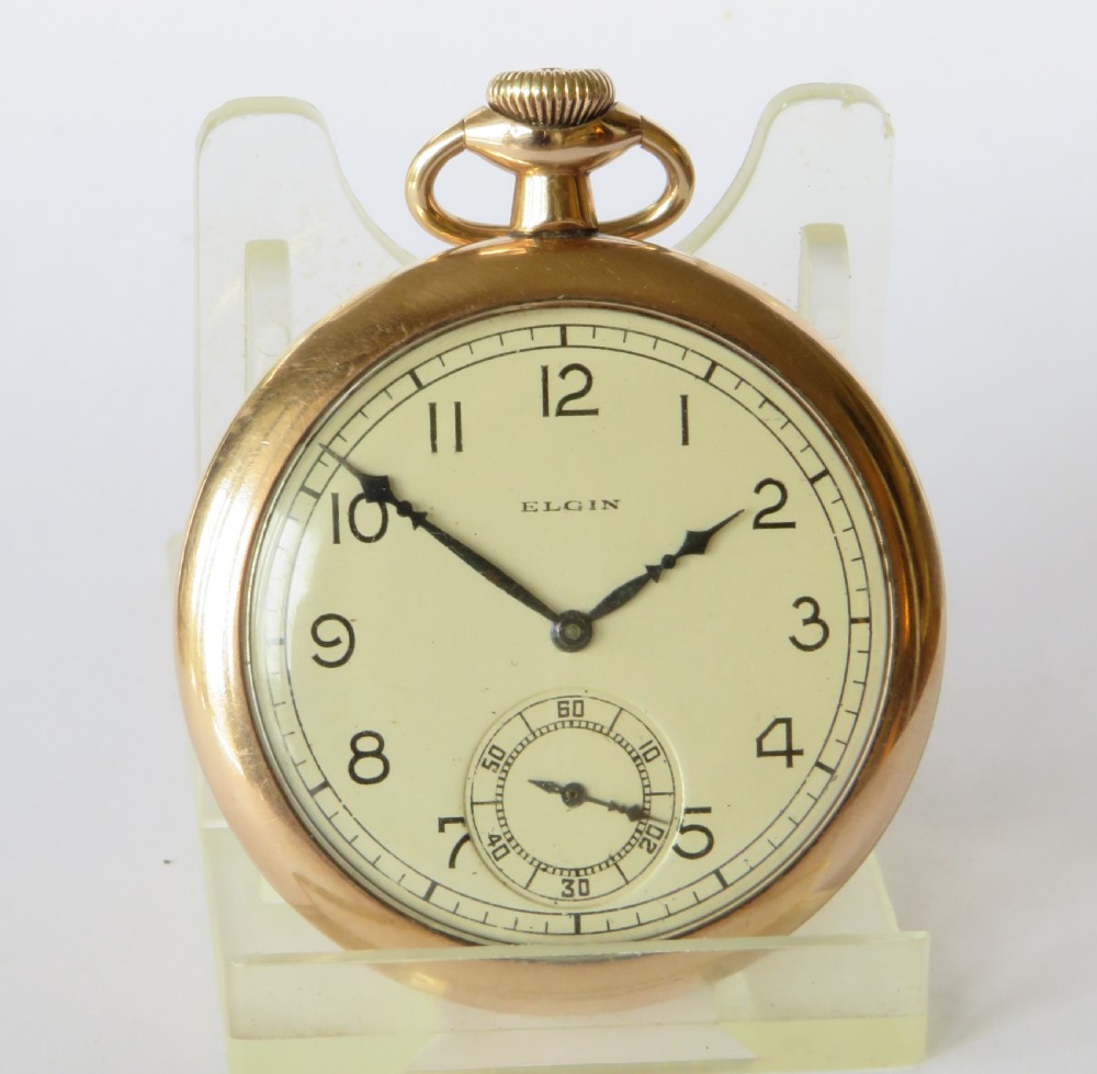 Antique Elgin pocket watch, 1924 View II