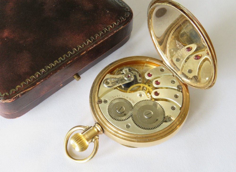 Antique 1920s Buren pocket watch View IV