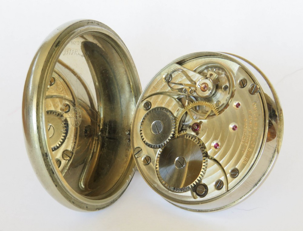 Antique Omega pocket watch, 1916 View III