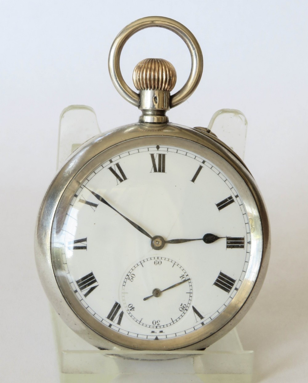 Antique Stauffer & Co IWC silver pocket watch View II