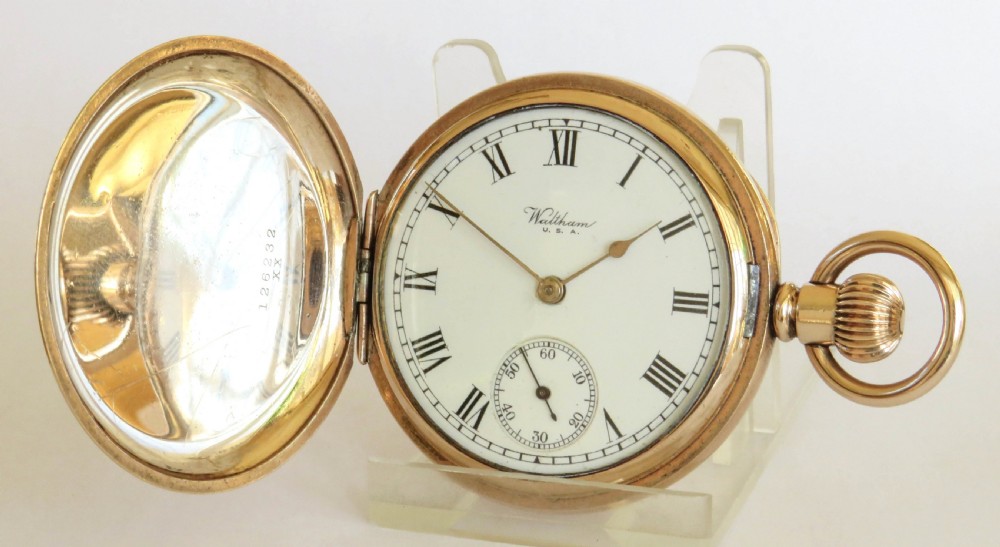 Antique Waltham Traveler full hunter pocket watch