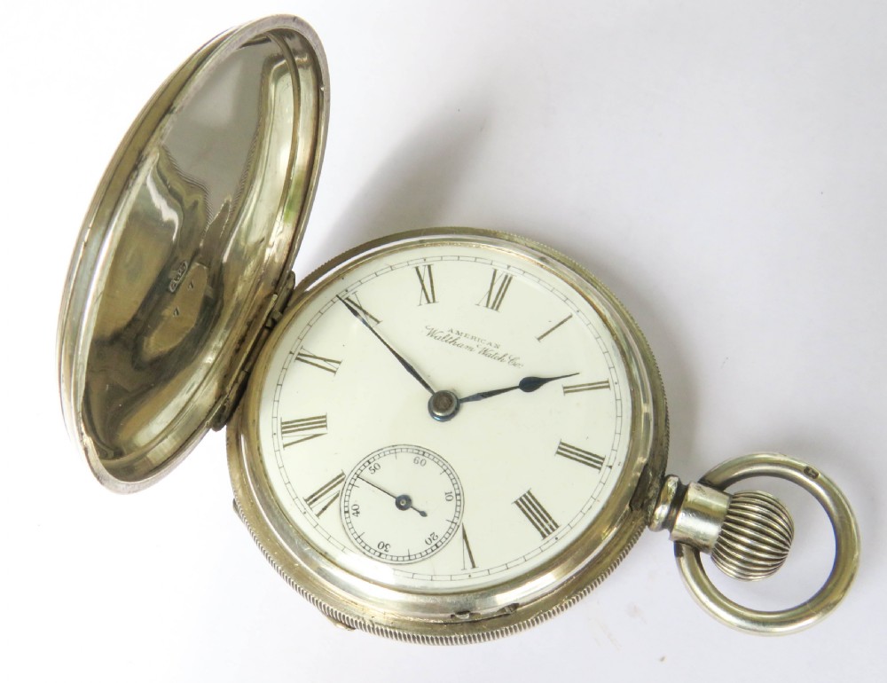Antique Waltham full hunter pocket watch, 1892 View II