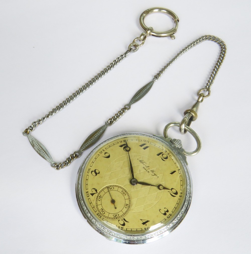 1930s Revue pocket watch and chain View II