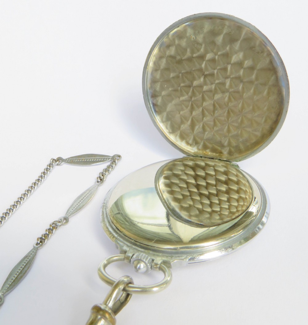 1930s Revue pocket watch and chain View III