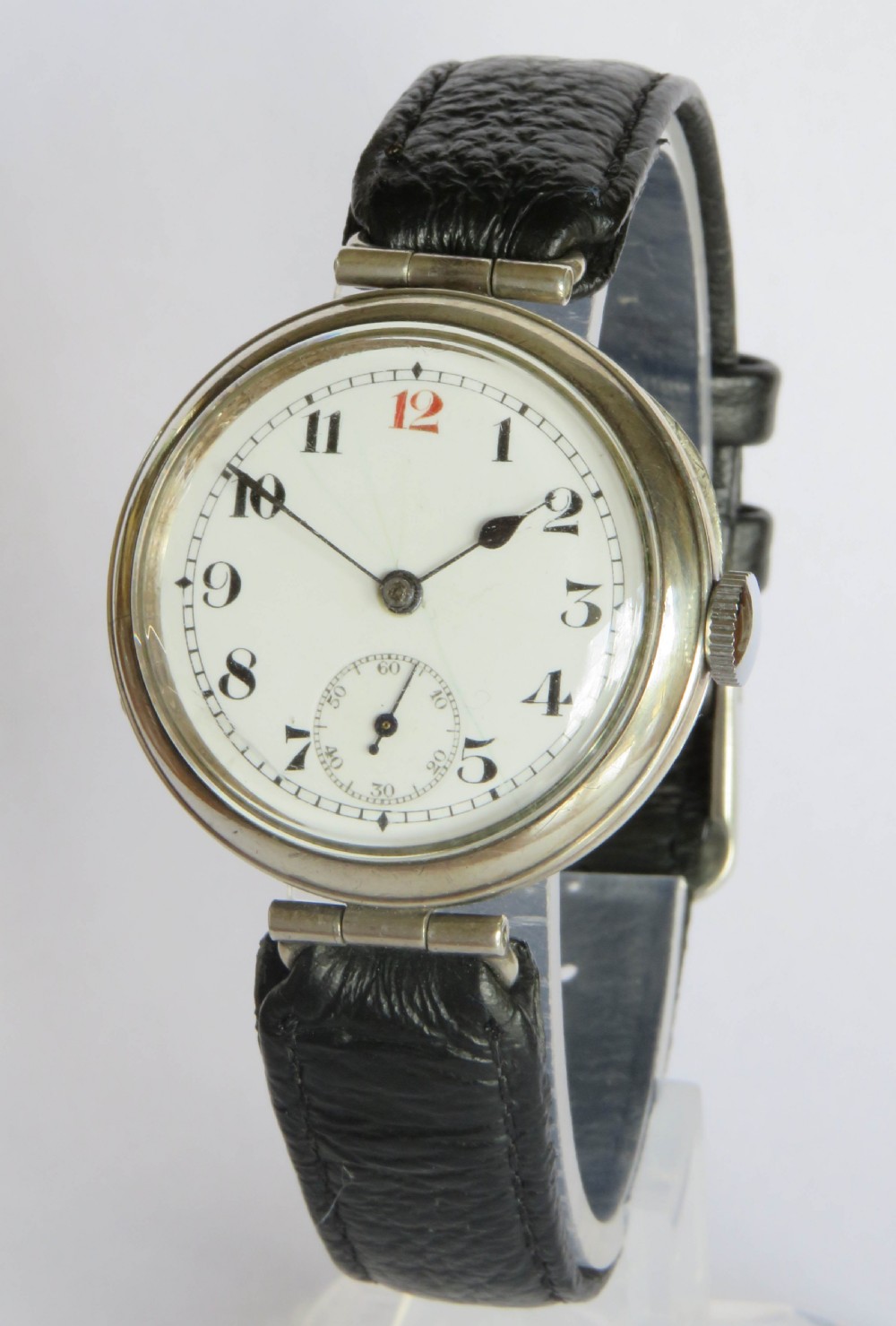 Antique silver Audax gents wrist watch