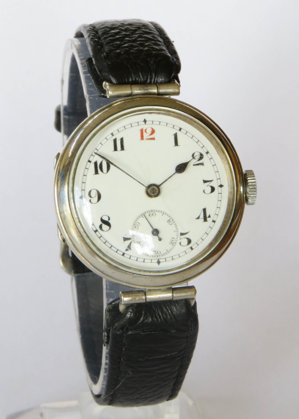 Antique silver Audax gents wrist watch View II