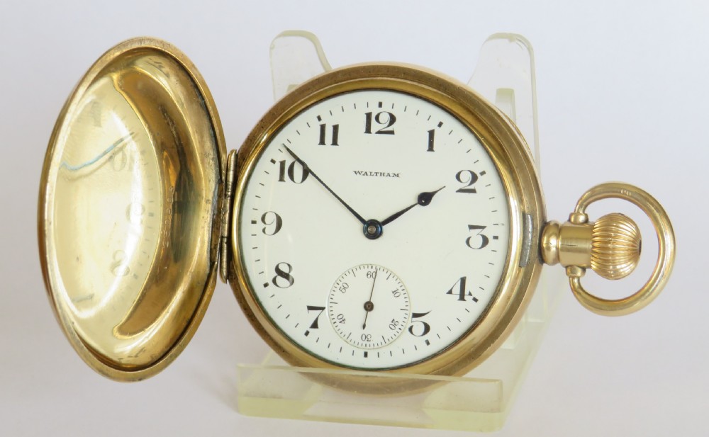 Antique Waltham Marquis full hunter pocket watch, 1917