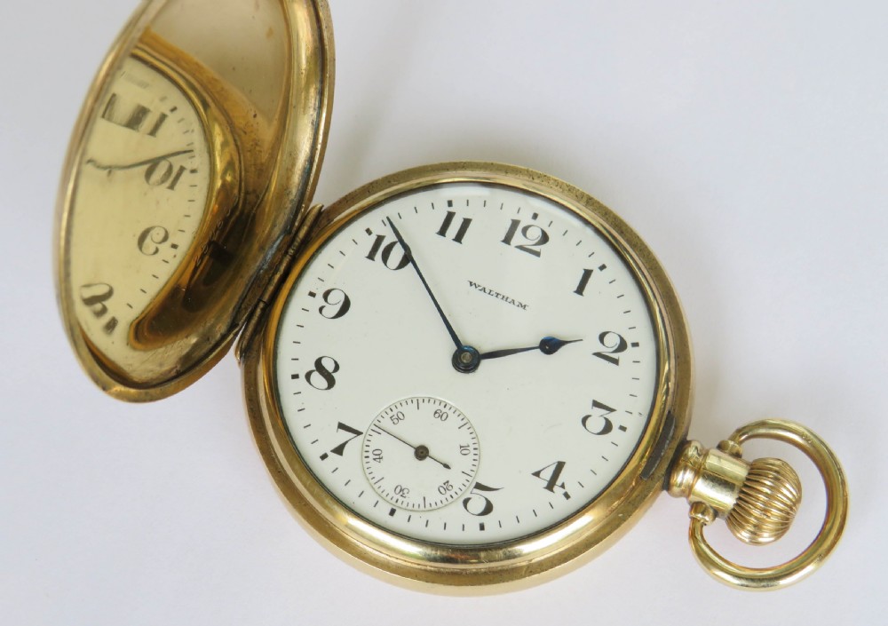 Antique Waltham Marquis full hunter pocket watch, 1917 View II