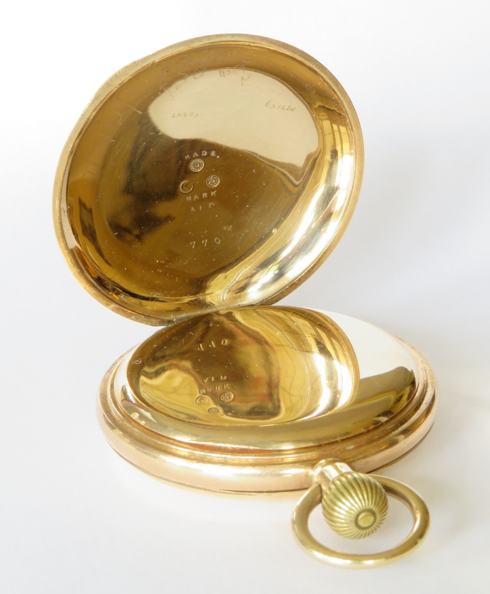 Antique Waltham full hunter pocket watch View III