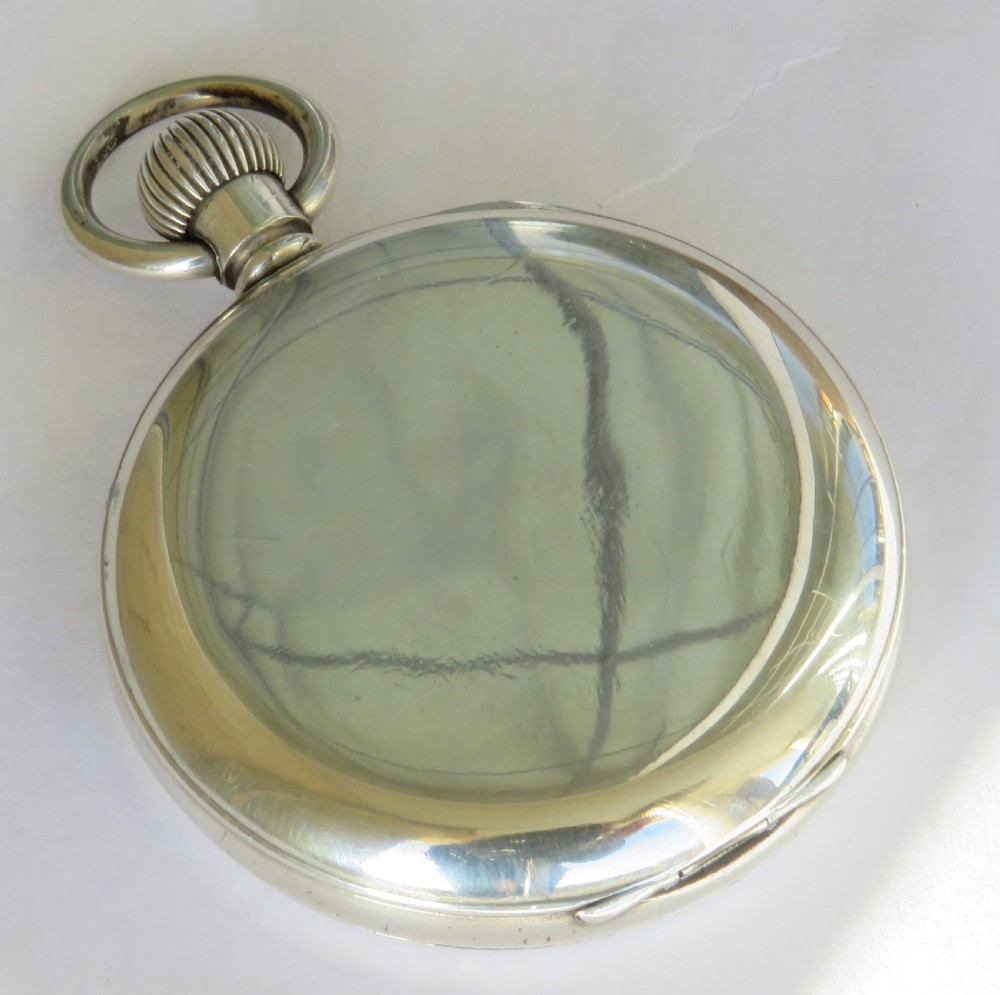 Silver J W Benson pocket watch, 1918 View VI
