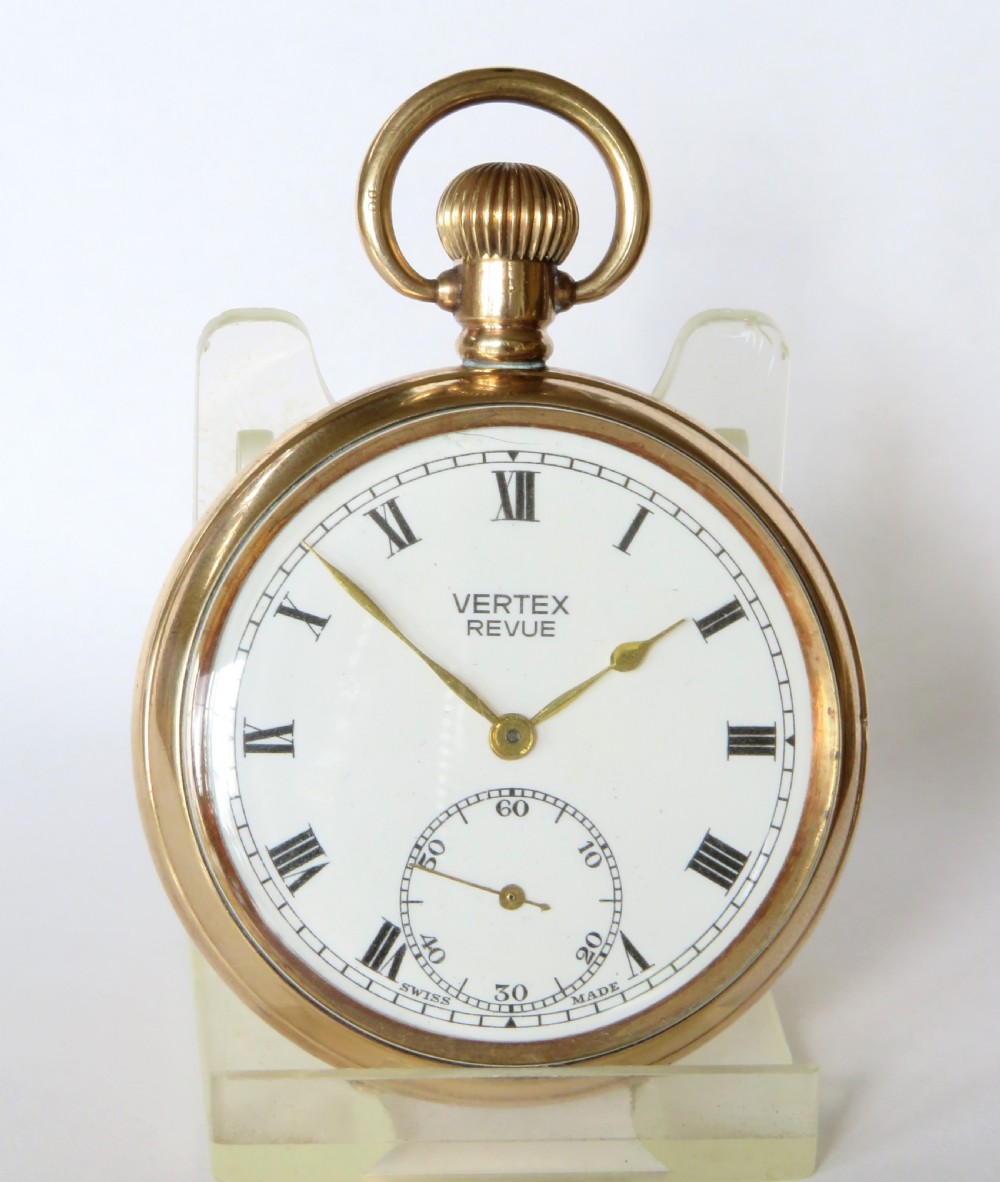 1940s Vertex Revue pocket watch View II