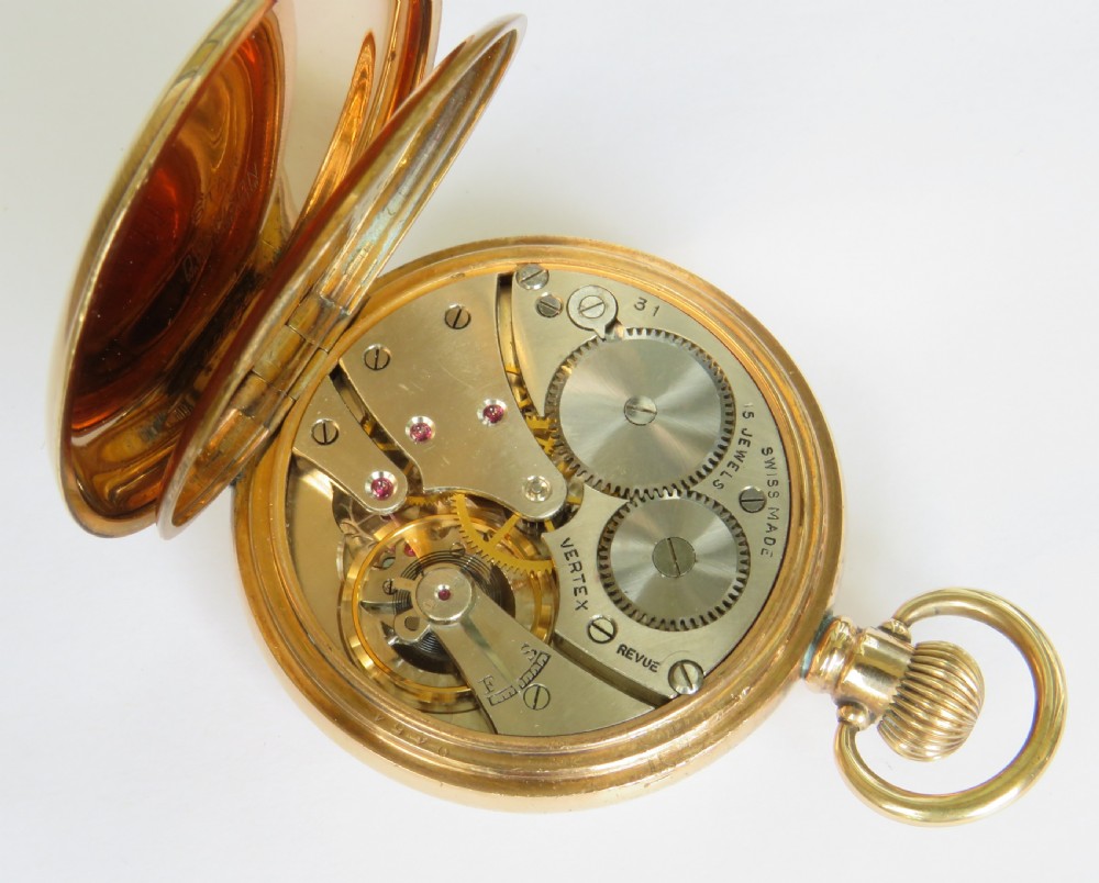 1940s Vertex Revue pocket watch View IV