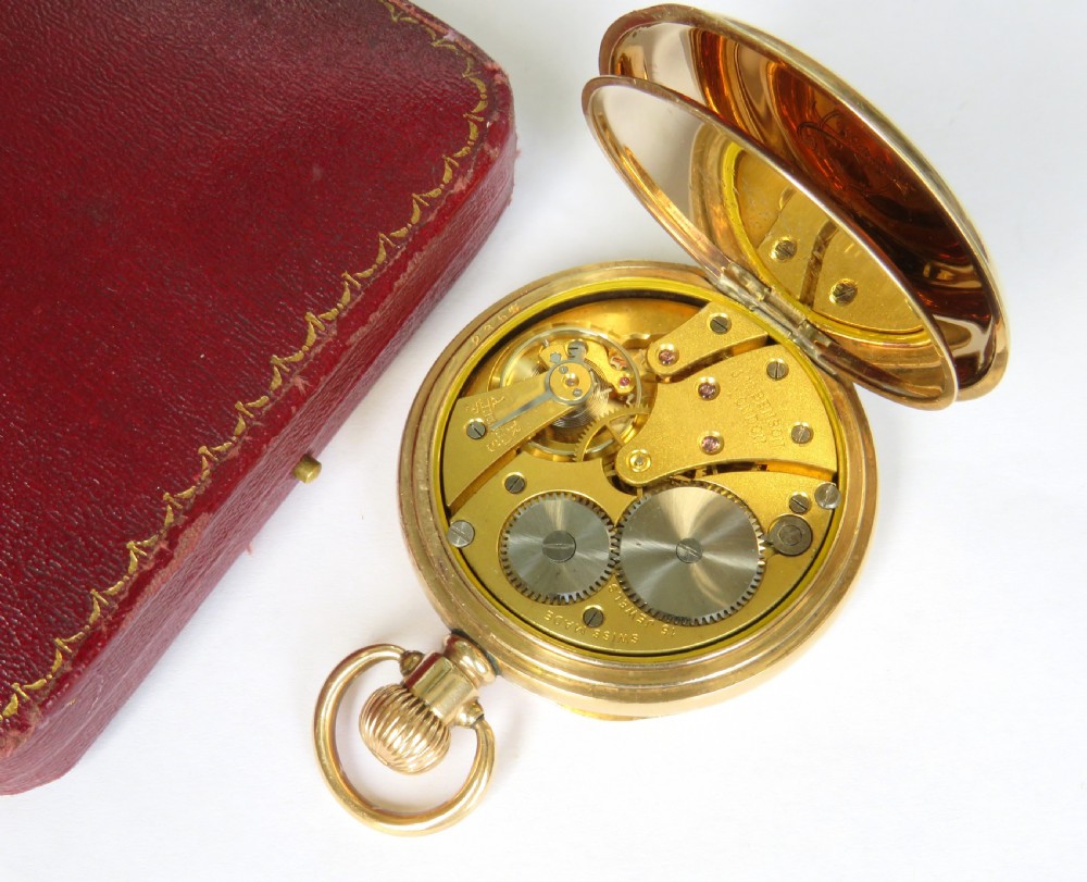 Antique J W Benson pocket watch and box View IV