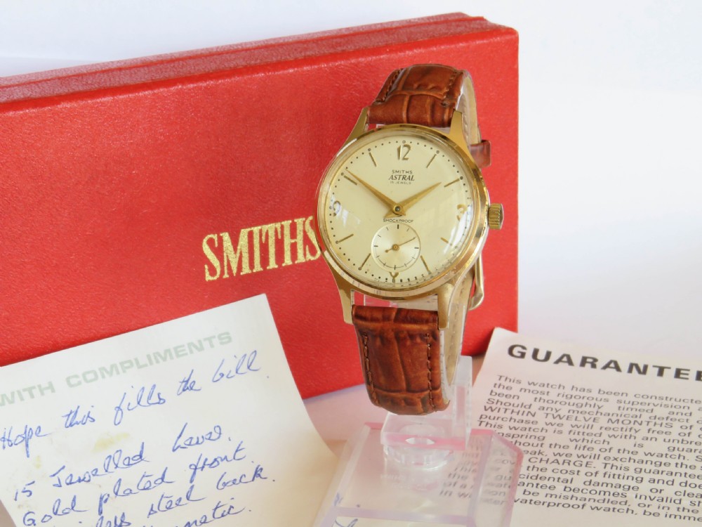 Gents Smiths Astral wrist watch, box & paperwork