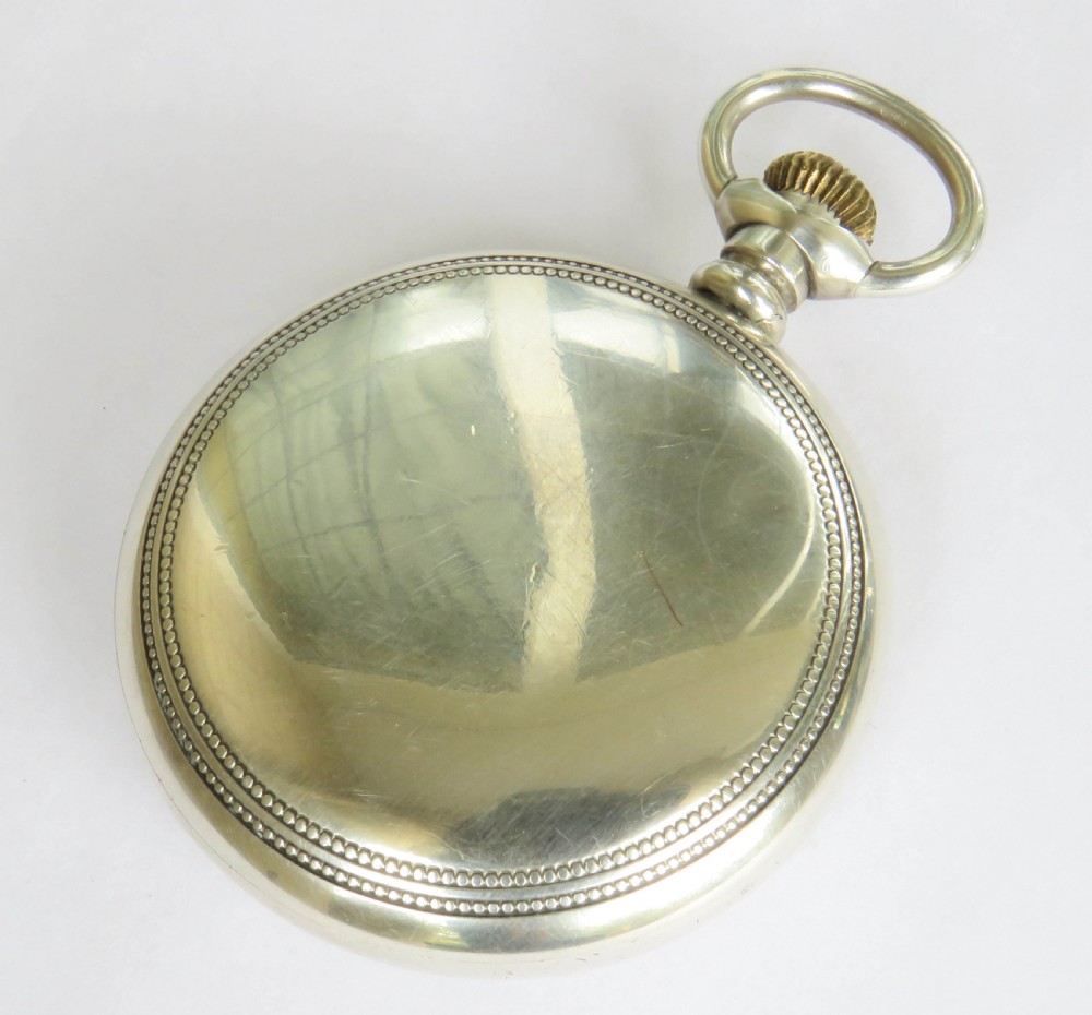 Heavy antique silver Hamilton pocket watch, c1900 View IV
