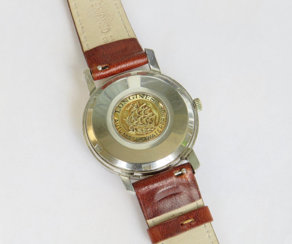 Gents Longines Flagship automatic wrist watch, 1960 View IV