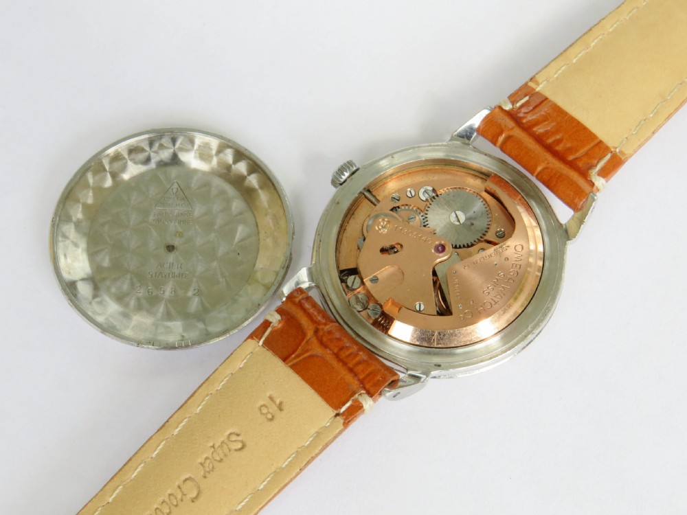 Gents Omega rare dial bumper automatic watch, 1947 View IV