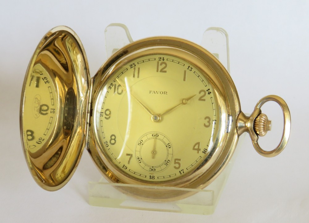 1930s Favor full hunter pocket watch