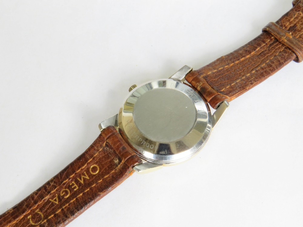 Gents Omega Seamaster bumper automatic wrist watch, 1958 View V