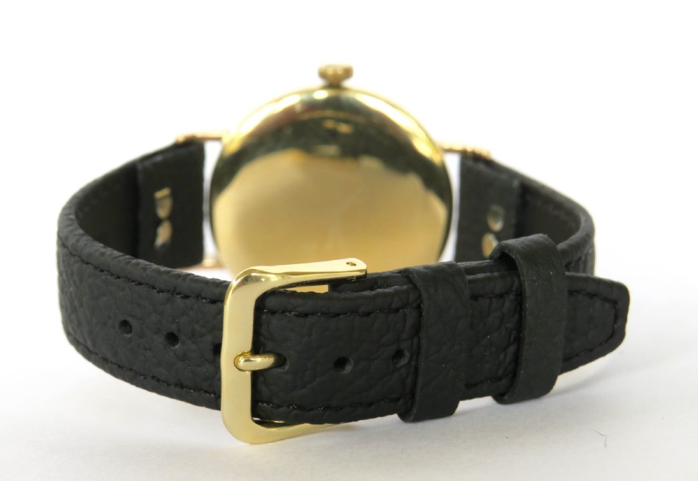 Gents 9ct gold Smiths wrist watch for J W Benson, 1951 View V
