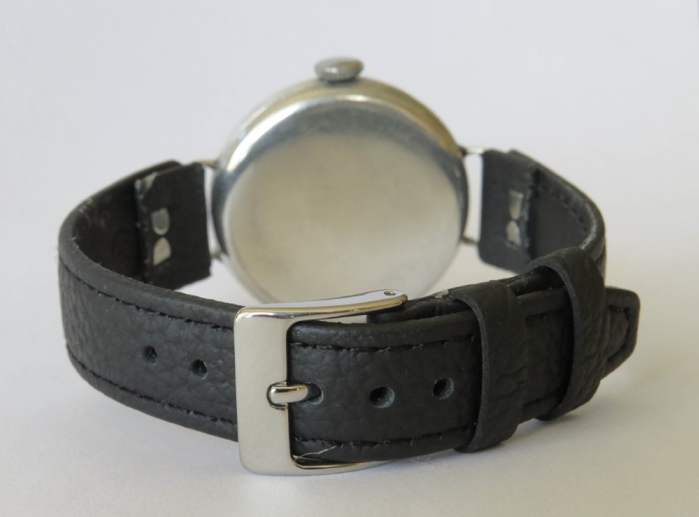 Antique silver trench watch, 1918 View V