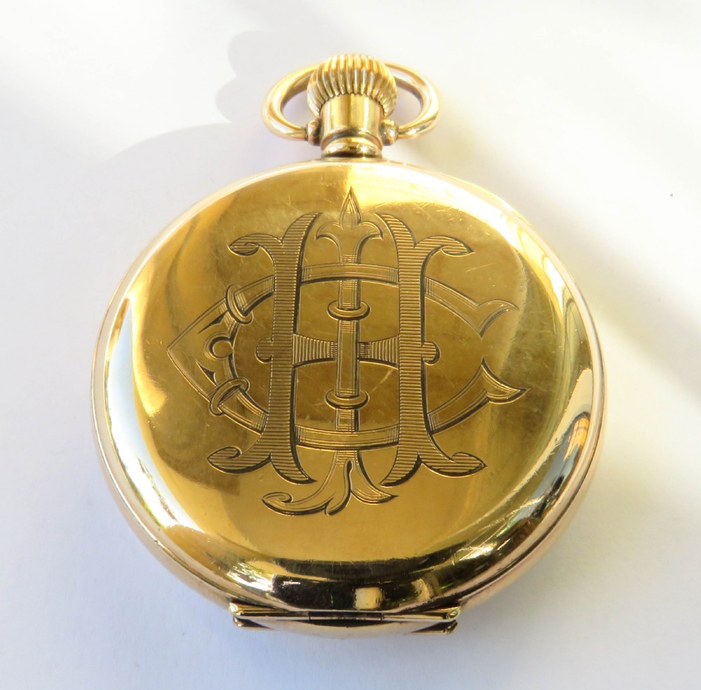 Antique Buren full hunter pocket watch View VI