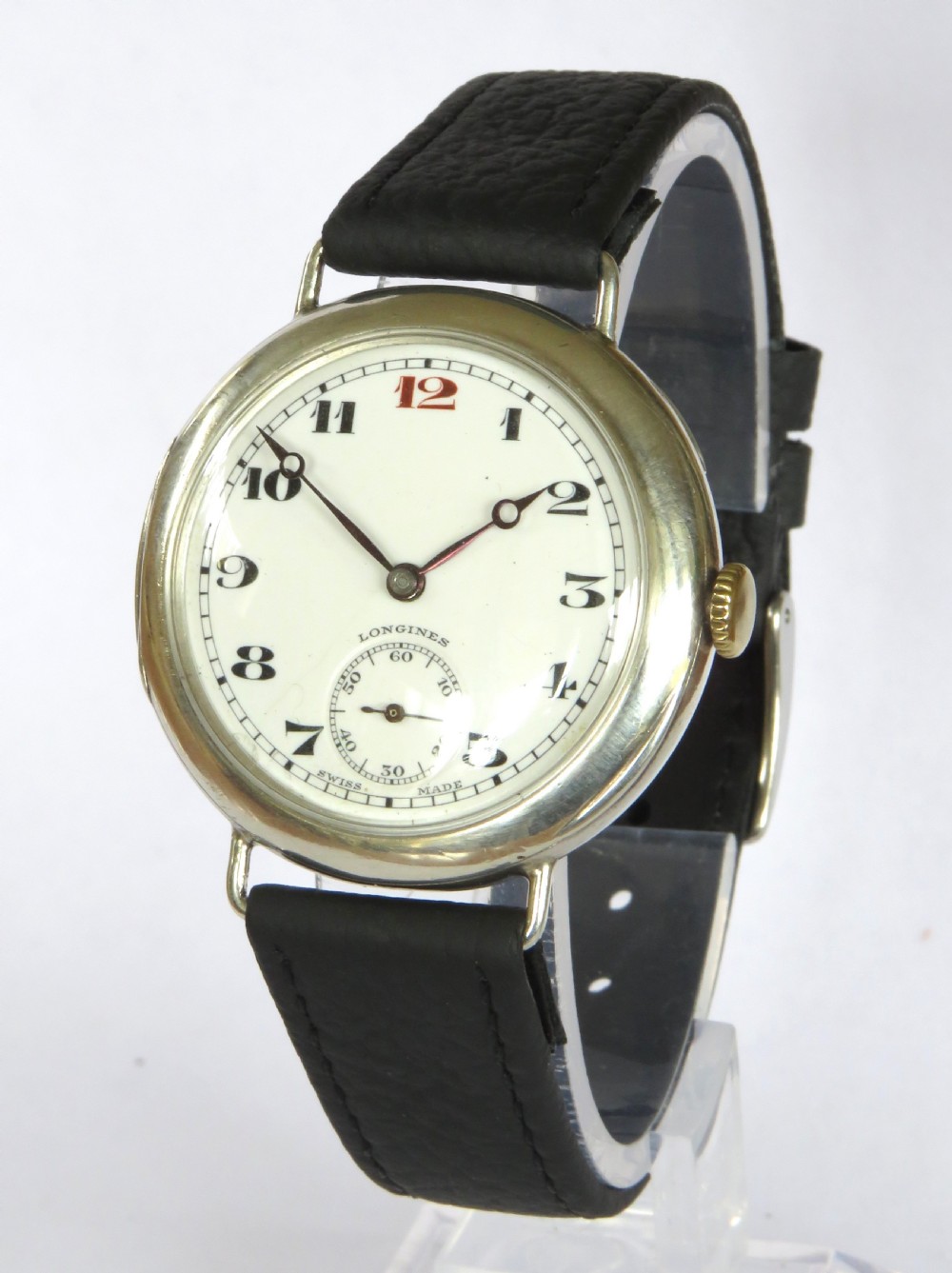 Antique silver Longines wrist watch, 1933