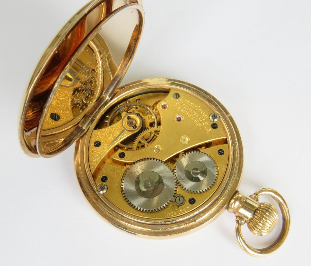 Antique Waltham Traveler full hunter pocket watch View IV