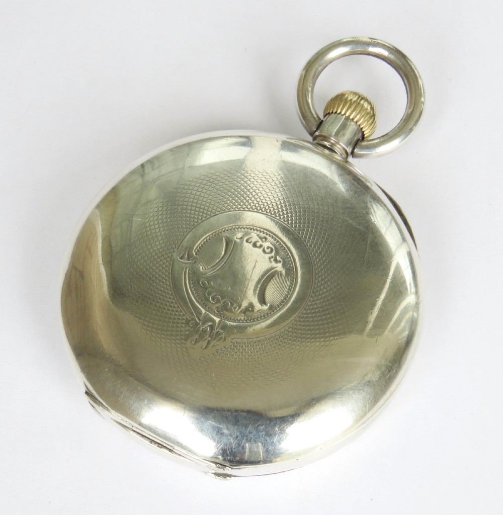 Antique silver Omega pocket watch View V