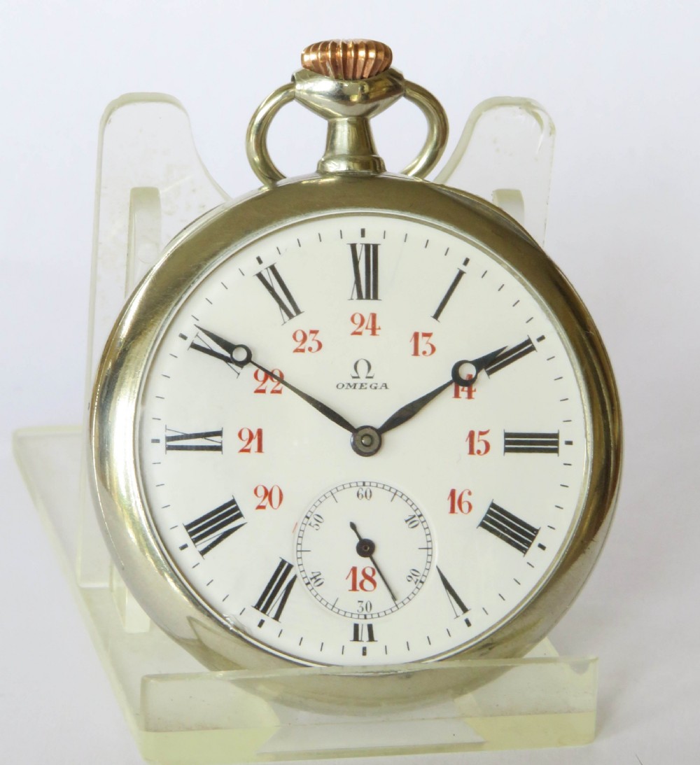 Antique Omega pocket watch, c1912 View II