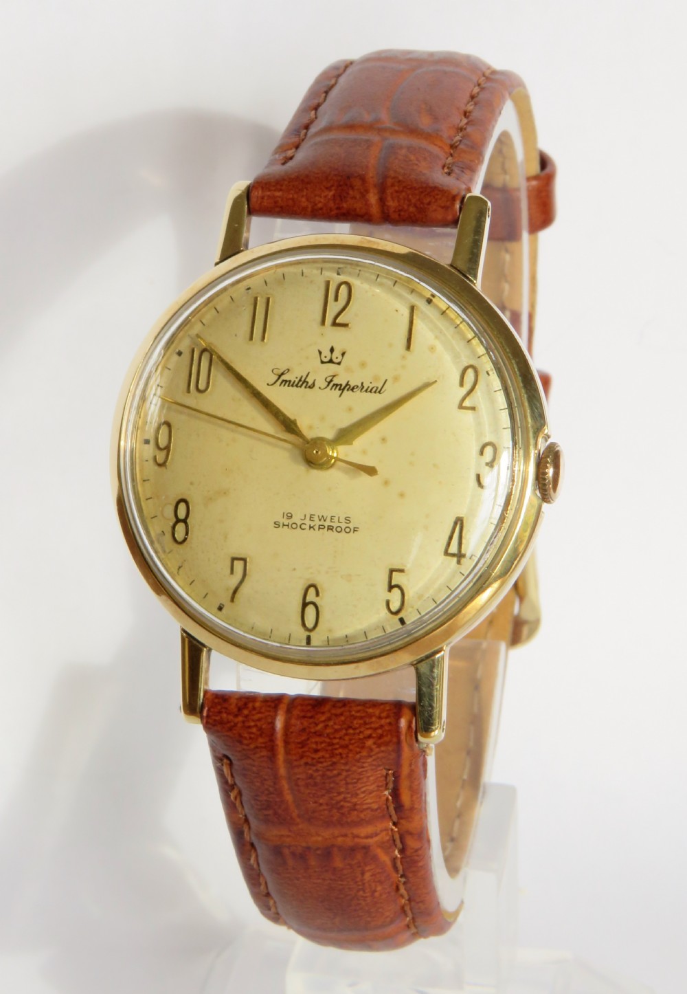 Gents 9ct gold Smiths Imperial wrist watch, 1960