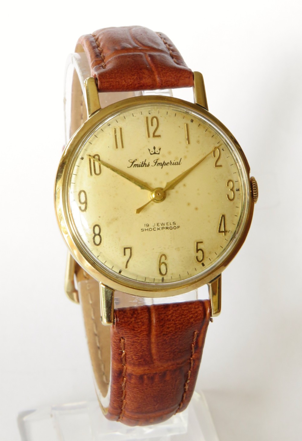 Gents 9ct gold Smiths Imperial wrist watch, 1960 View II