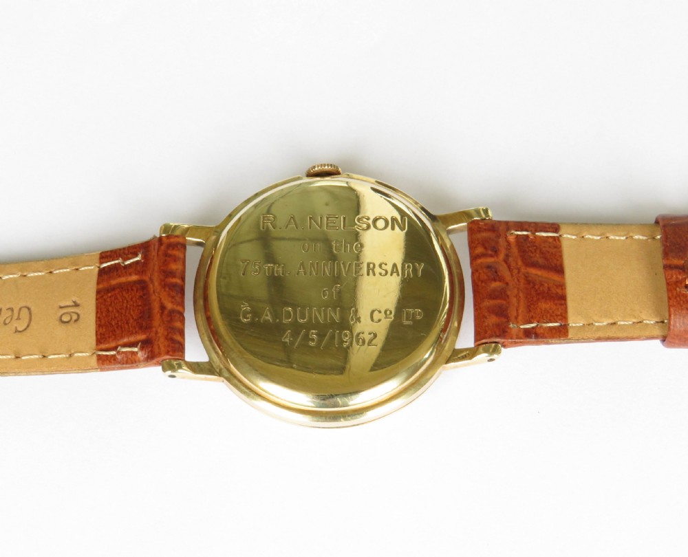 Gents 9ct gold Smiths Imperial wrist watch, 1960 View V