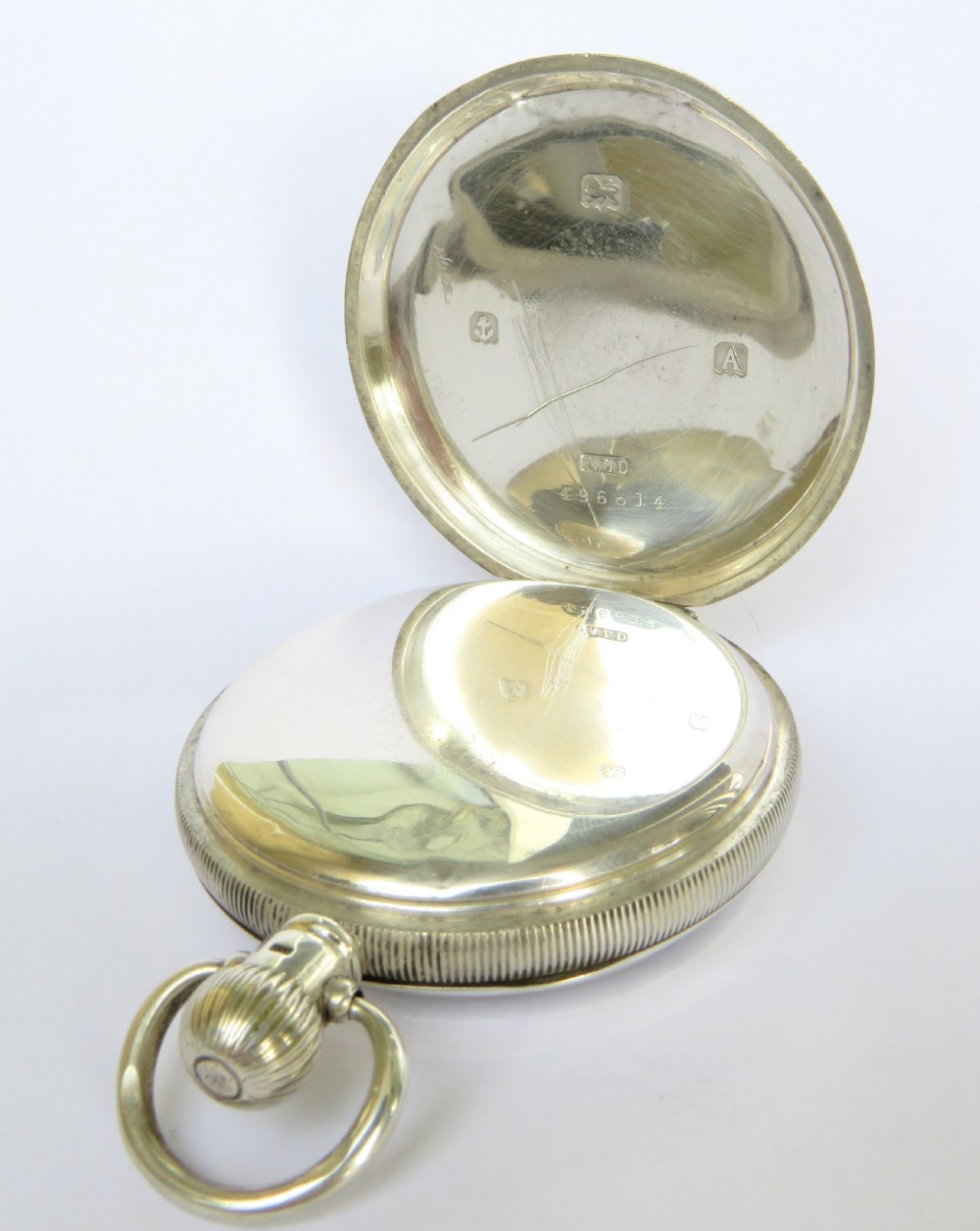 Silver Kays “Challenge” pocket watch, 1925 View III