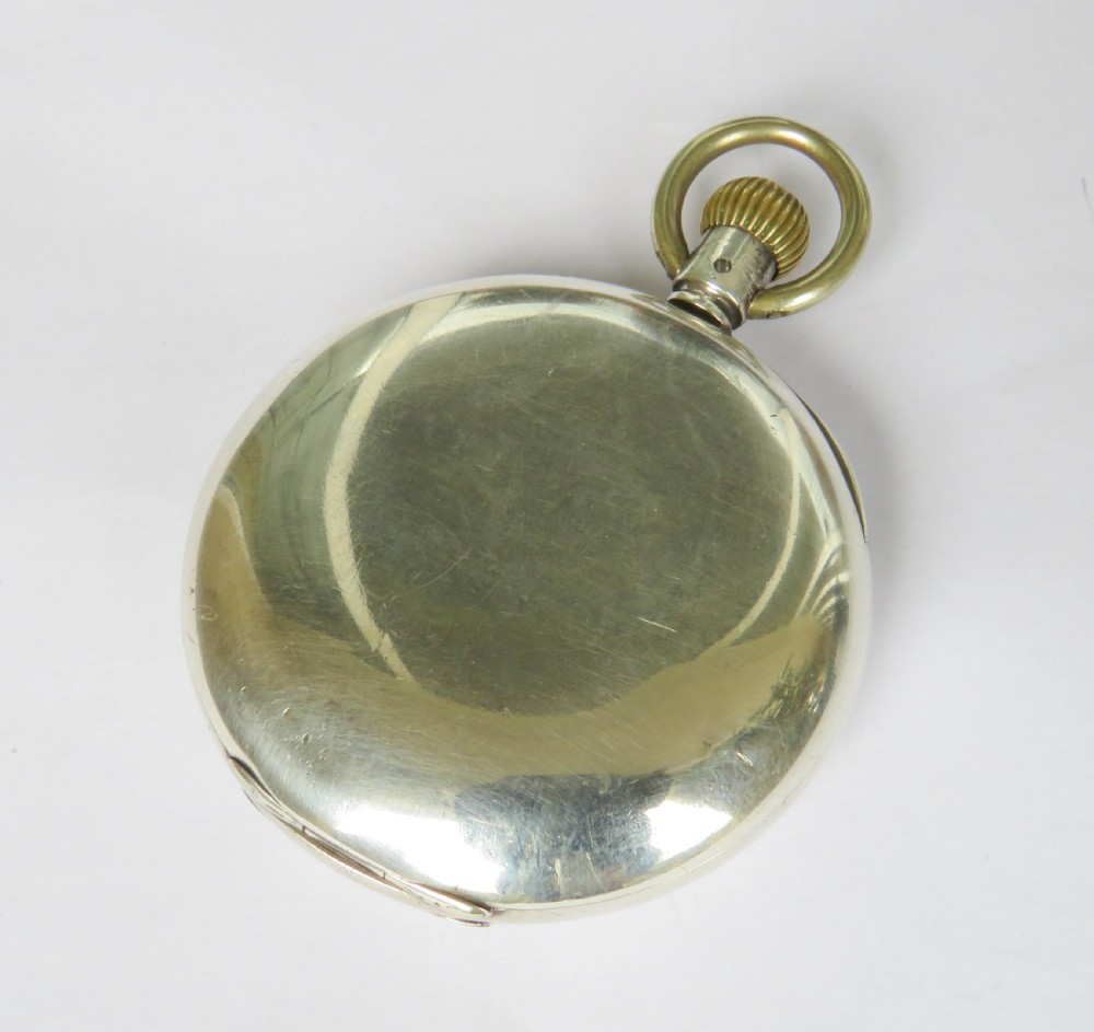 Antique silver Stauffer & Co IWC pocket watch View VI