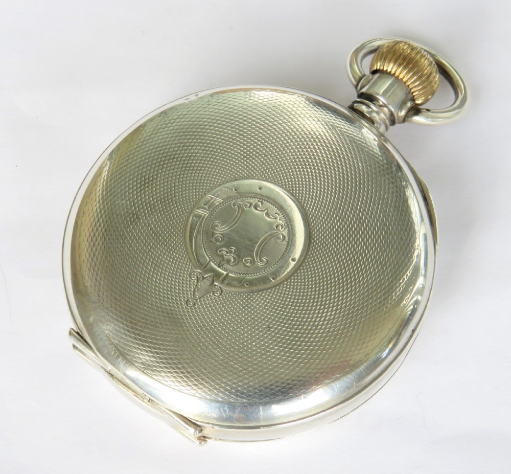 Antique silver Record pocket watch, 1919 View V