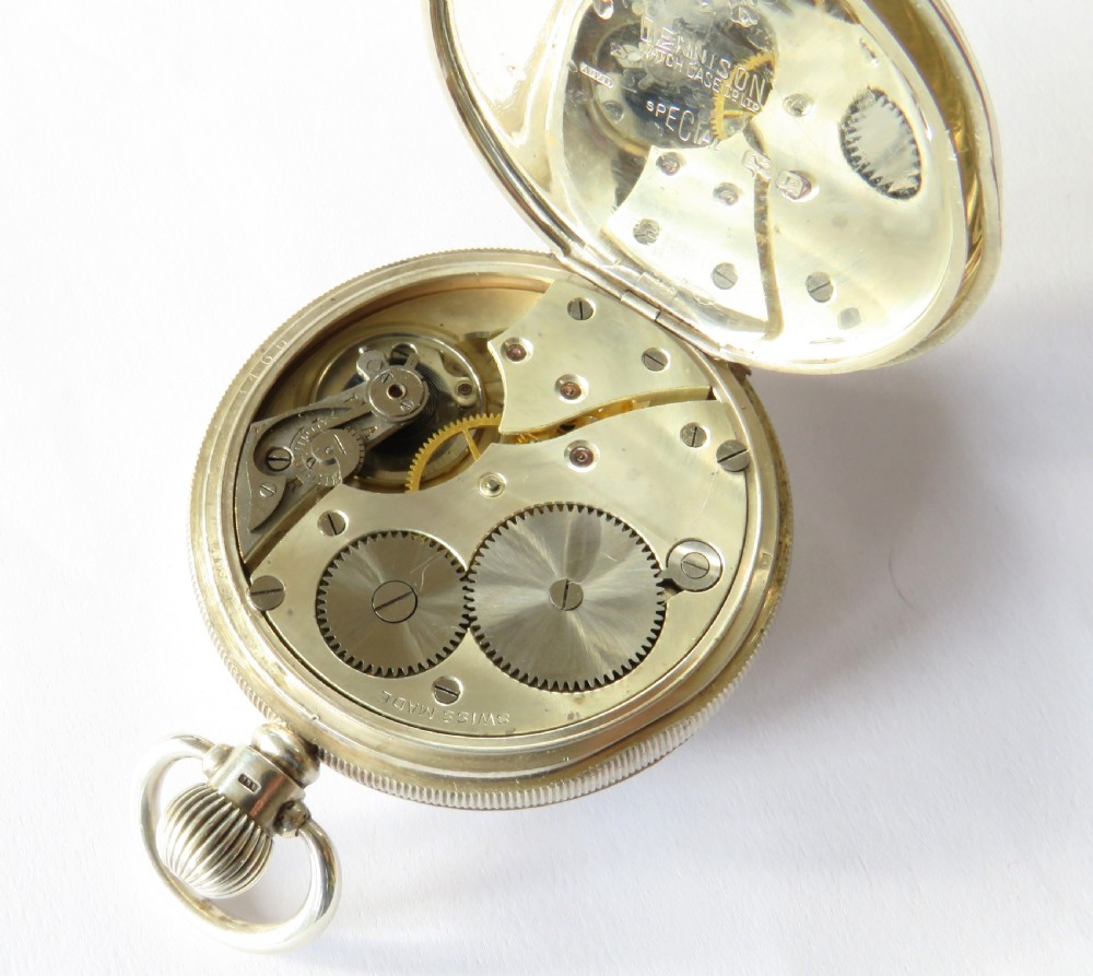 1929 silver Kays Keyless “Triumph” pocket watch View IV