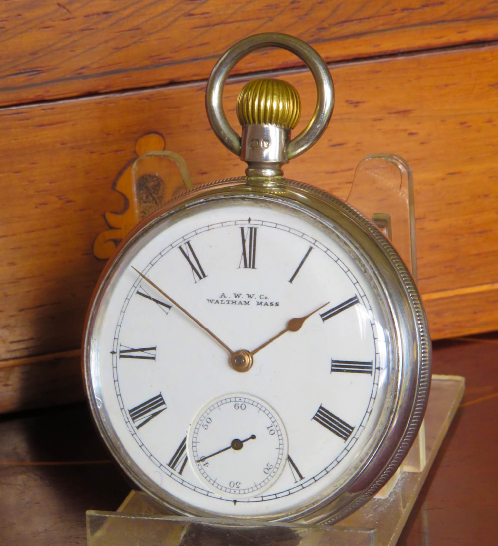 Antique silver Waltham Royal pocket watch, 1899
