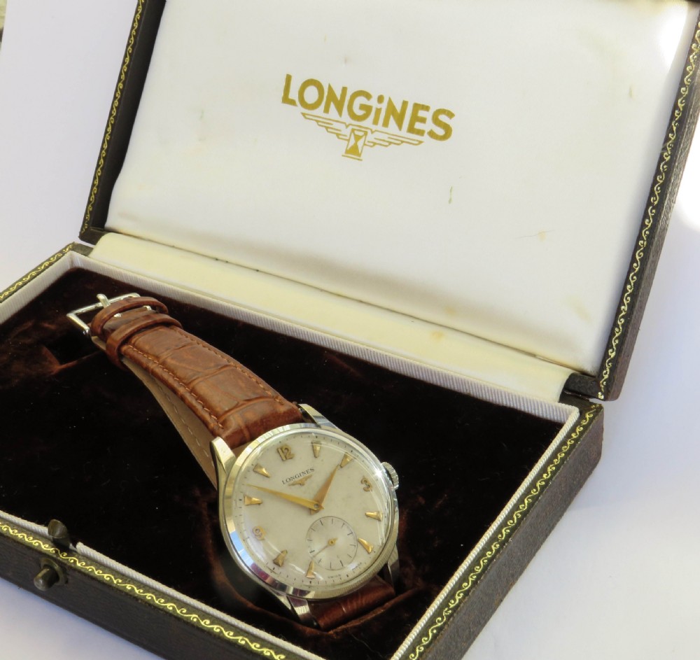 Gents Longines wrist watch, 1957 View II