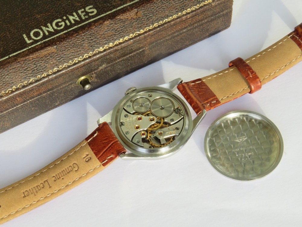 Gents Longines wrist watch, 1957 View III