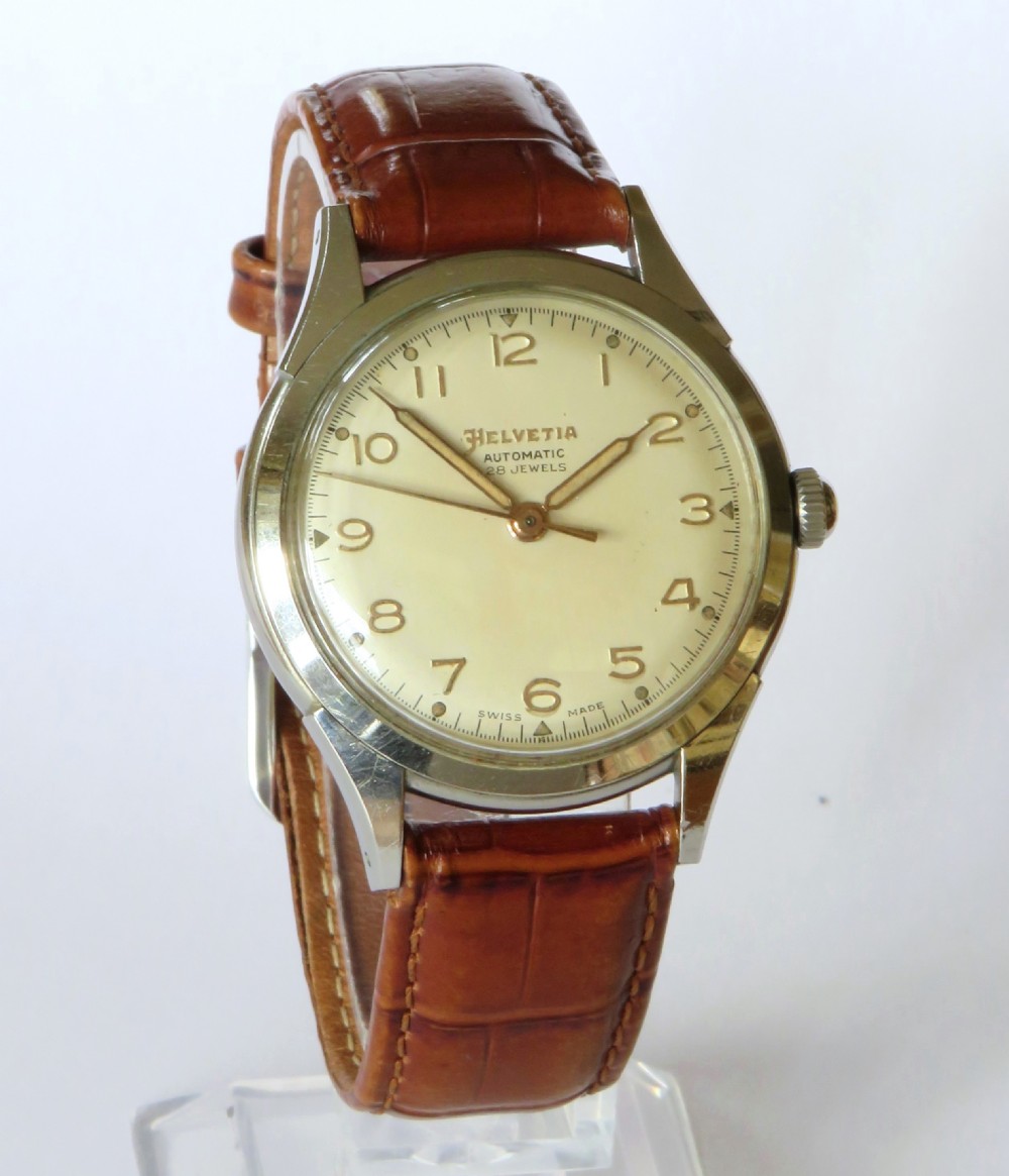 Gents 1950s Helvetia automatic wrist watch View II