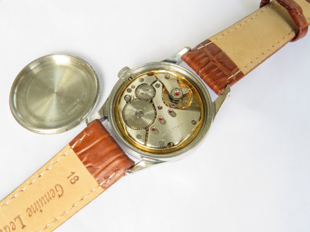 Gents 1950s Nivada wrist watch for J W Benson View III