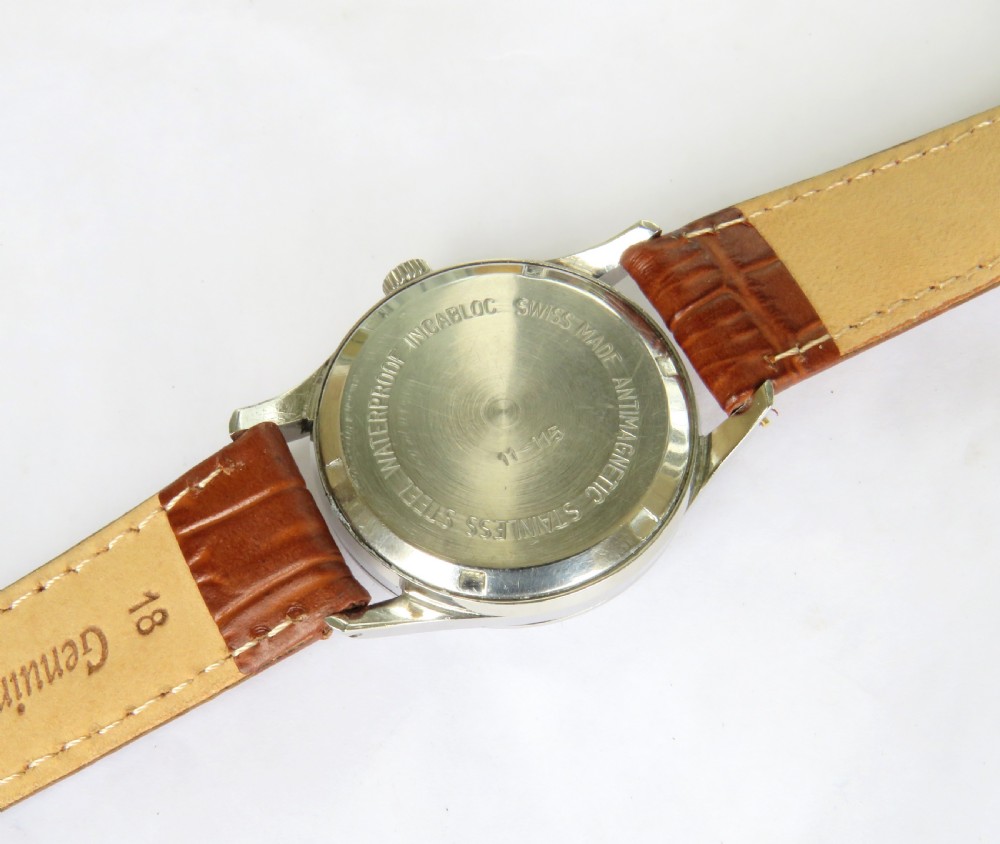 Gents 1950s Nivada wrist watch for J W Benson View IV