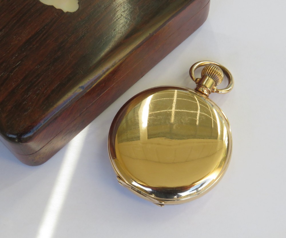 Antique Waltham Bartlett pocket watch & box View V
