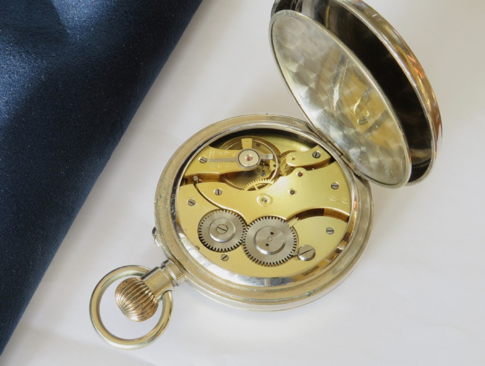 Large antique pocket watch, telephone dial View IV