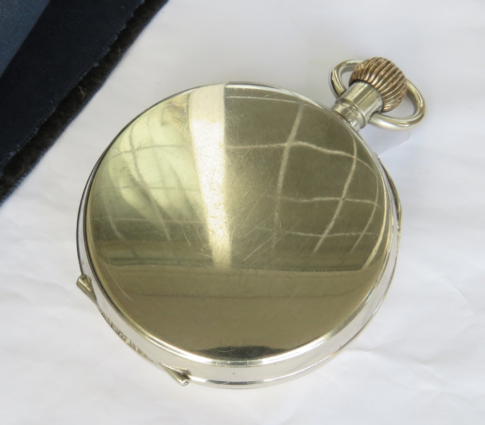 Large antique pocket watch, telephone dial View V