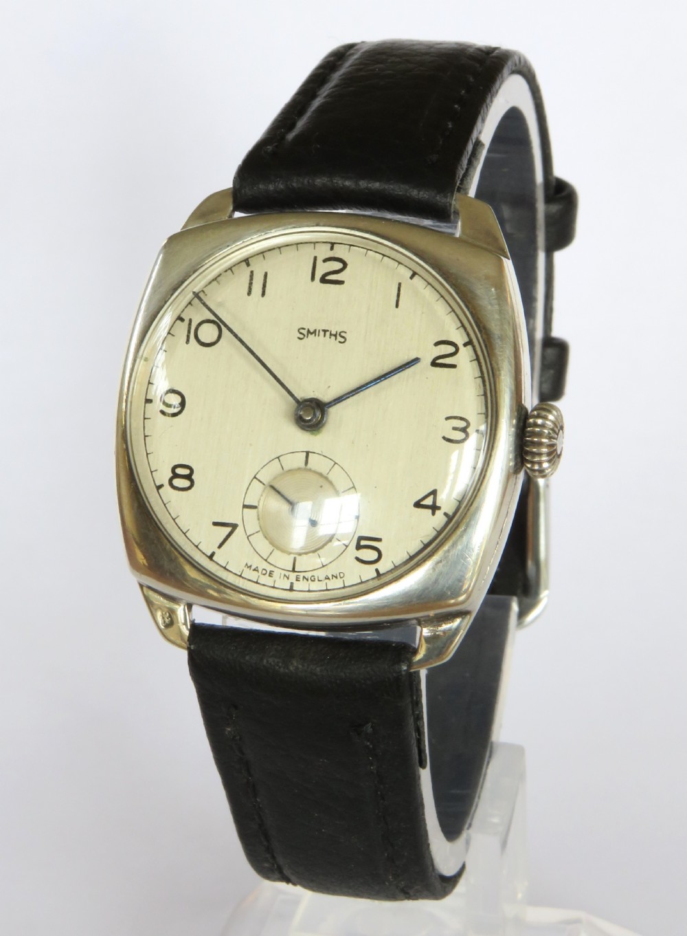 Gents silver 1940s Smiths wrist watch